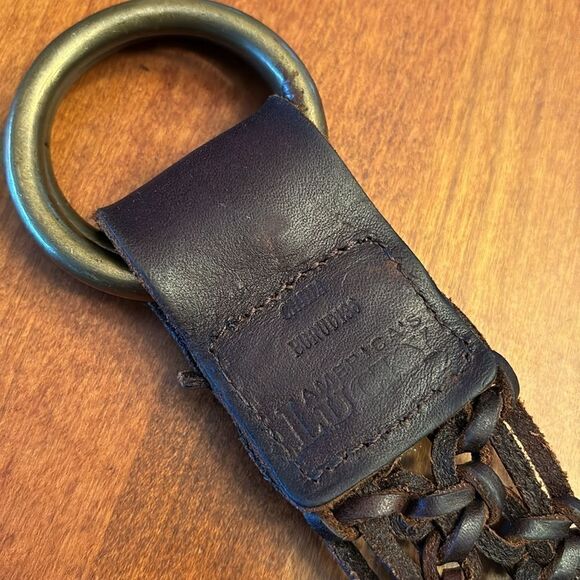 Lucky Brand Macrame Braided Leather Belt